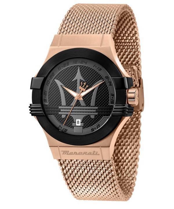 Maserati Potenza Black Dial Quartz R8853108009 100M herrklocka