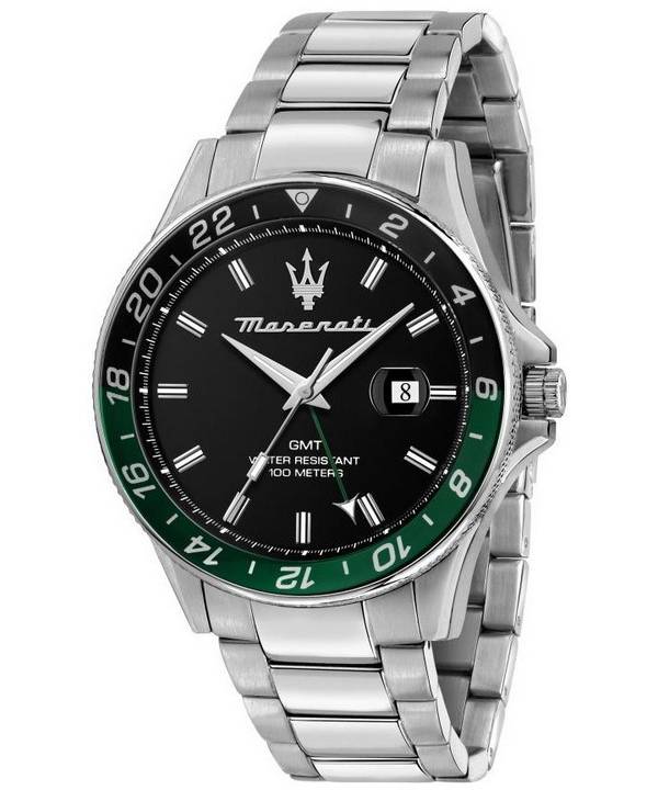 Maserati Sfida rostfritt stål svart urtavla Quartz R8853140005 100M herrklocka