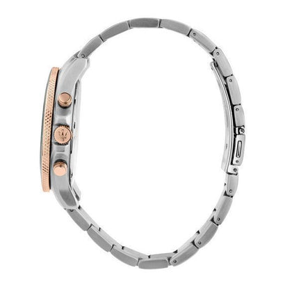 Maserati Competizione Chronograph Two Tone Rostless Steel Green Dial Quartz R8873600004 100M herrklocka