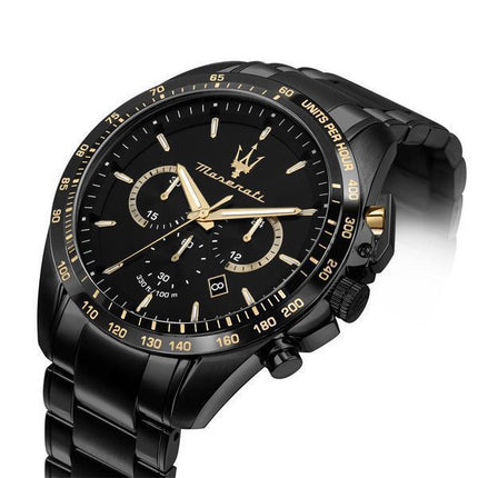 Maserati Traguardo Limited Edition Chronograph Rostfritt stål Black Dial Quartz R8873612051 100M herrklocka