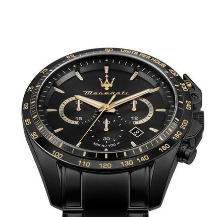 Maserati Traguardo Limited Edition Chronograph Rostfritt stål Black Dial Quartz R8873612051 100M herrklocka