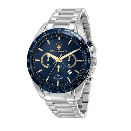 Maserati Traguardo Limited Edition Chronograph Rostfritt stål Blue Dial Quartz R8873612052 100M herrklocka