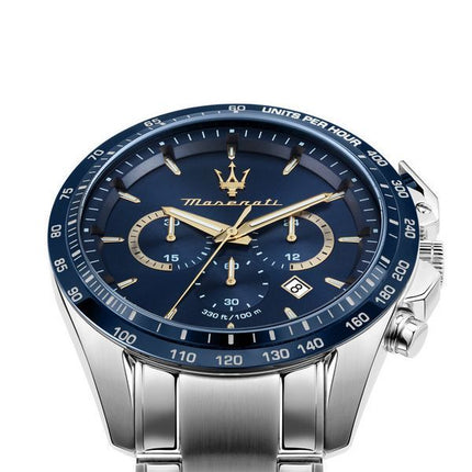 Maserati Traguardo Limited Edition Chronograph Rostfritt stål Blue Dial Quartz R8873612052 100M herrklocka