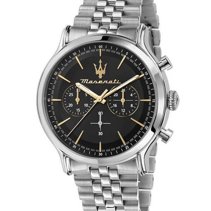 Maserati Epoca Chronograph Black Dial Quartz R8873618017 100M herrklocka