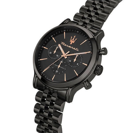Maserati Epoca Limited Edition Chronograph Rostfritt stål Black Dial Quartz R8873618019 100M herrklocka