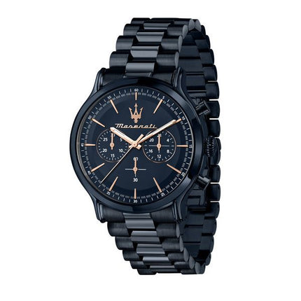 Maserati Successo Lifestyle Blue Edition Chronograph Rostfritt stål Blue Dial Quartz R8873618032 100M herrklocka