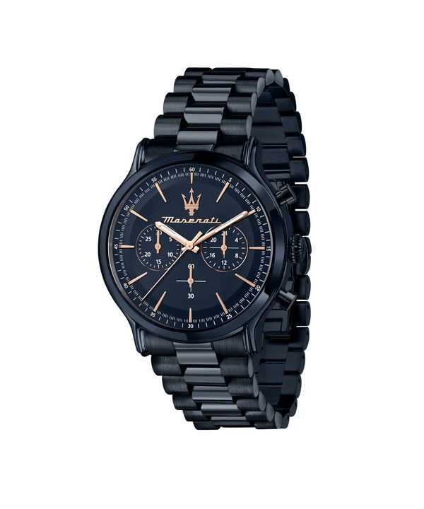 Maserati Successo Lifestyle Blue Edition Chronograph Rostfritt stål Blue Dial Quartz R8873618032 100M herrklocka