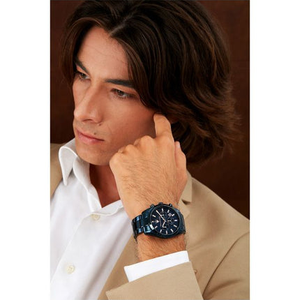 Maserati Attrazione Chronograph rostfritt stål Marinblå multifunktionsurtavla Quartz R8873626003 Herrklocka