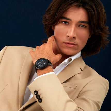 Maserati Stile Chronograph rostfritt stål Blue Skeleton Dial Quartz R8873642012 100M herrklocka