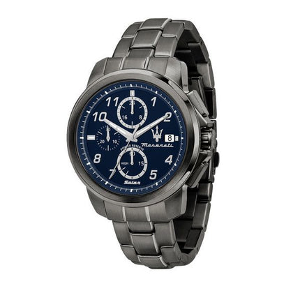 Maserati Successo Limited Edition Chronograph Rostfritt stål Blue Dial Solar R8873645006 Herrklocka
