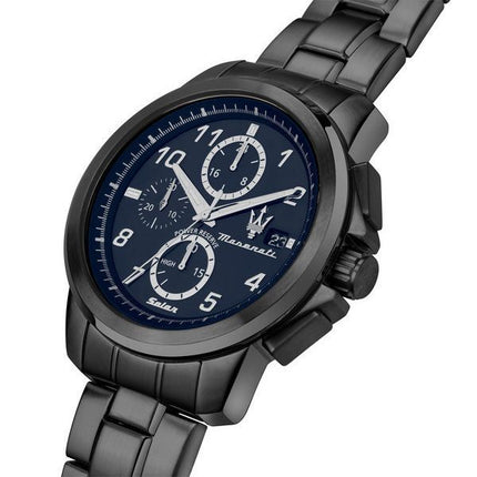 Maserati Successo Limited Edition Chronograph Rostfritt stål Blue Dial Solar R8873645006 Herrklocka