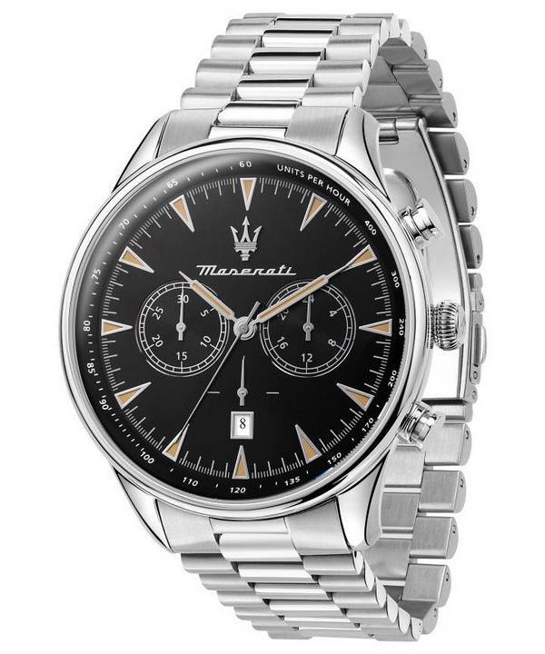 Maserati Tradizione Chronograph Black Dial Quartz R8873646004 100M herrklocka
