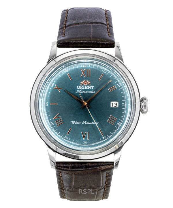 Orient Classic läderrem grön urtavla automatisk RA-AC0023E herrklocka