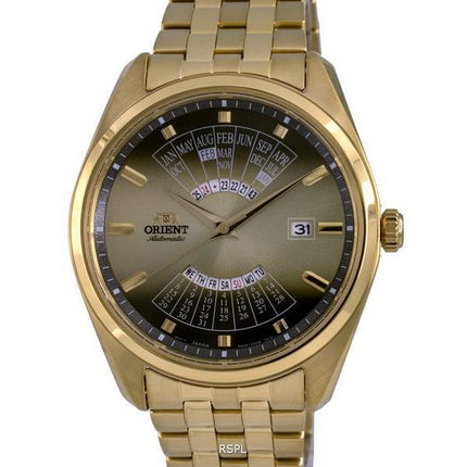 Orient Contemporary Flerårskalender Guldtonsurtavla Automatisk RA-BA0001G10B herrklocka