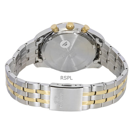 Orient Contemporary Chronograph Tvåfärgad Rostfritt Stål Vit Urtavla Quartz RA-TX0302S Herrklocka