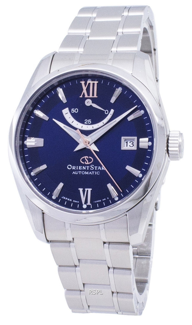 Orient stjärna automatisk RE-AU0005L00B Power Reserve Japan gjorde mäns klockor