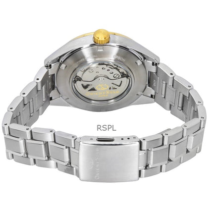 Orient Star Contemporary Stainless Steel Skelett Champagne Urtavla Automatisk RE-AV0124G 100M herrklocka