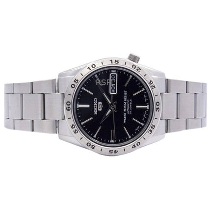Renoverad Seiko 5 svart urtavla automatisk 21 juveler SNKE01J1 herrklocka