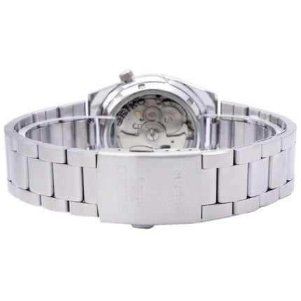 Renoverad Seiko 5 svart urtavla automatisk 21 juveler SNKE01J1 herrklocka