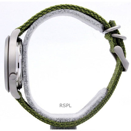 Renoverad Seiko 5 Militärgrön urtavla Automatisk SNK805K2 Herrklocka