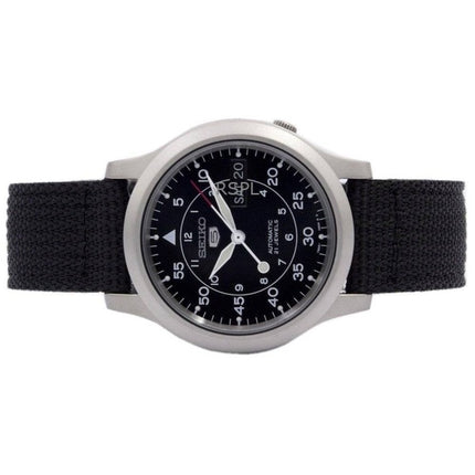 Renoverad Seiko 5 Militär Svart Urtavla Automatisk SNK809K2 Herrklocka