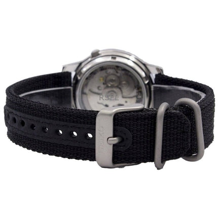 Renoverad Seiko 5 Militär Svart Urtavla Automatisk SNK809K2 Herrklocka