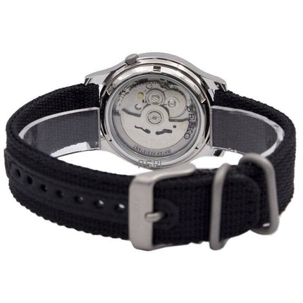Renoverad Seiko 5 Militär Svart Urtavla Automatisk SNK809K2 Herrklocka
