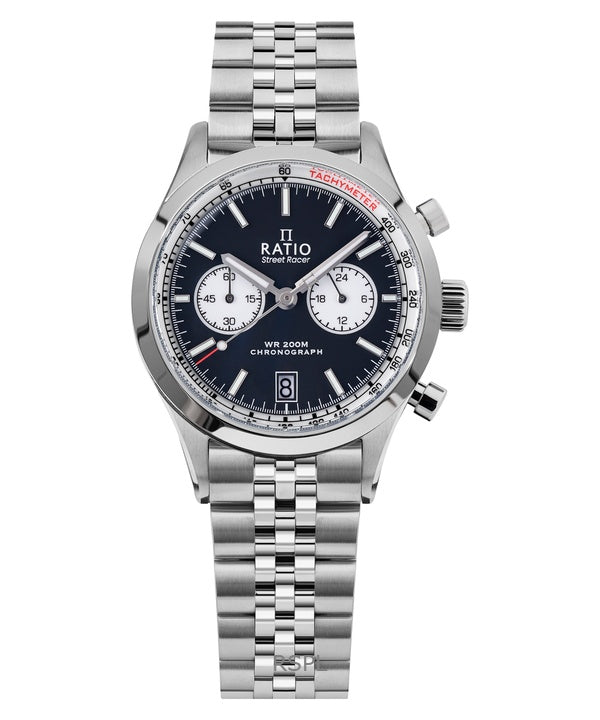 Ratio Street Racer Chronograph RTC012 200M klocka med omvänd pandaurtavla
