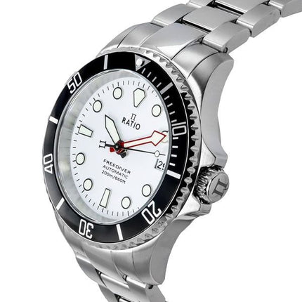 Ratio FreeDiver Sapphire Rostfritt Stål Vit Urtavla Automatisk RTF047 200M Herrklocka