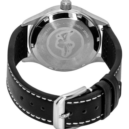 Ratio Skysurfer Pilot Black Sunray Dial Läder Automatisk RTS314 200M herrklocka