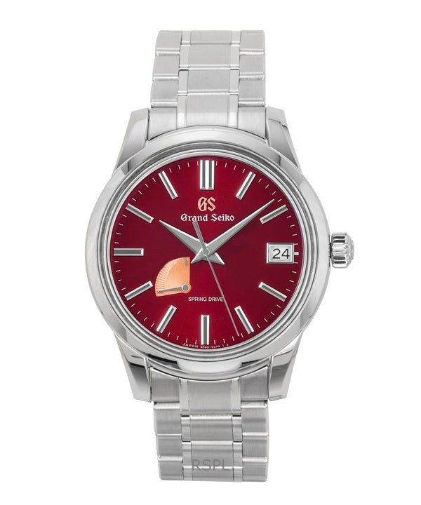 Grand Seiko Elegance Limited Edition 20-årsjubileums rostfritt stål röd urtavla automatisk SBGA499G 100M herrklocka