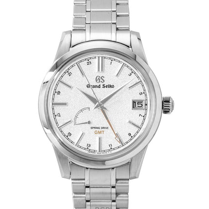 Grand Seiko Elegance GMT rostfritt stål silverfärgad urtavla automatisk SBGE269G 100M herrklocka