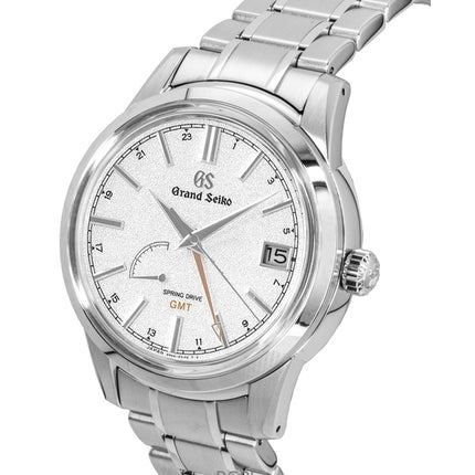 Grand Seiko Elegance GMT rostfritt stål silverfärgad urtavla automatisk SBGE269G 100M herrklocka