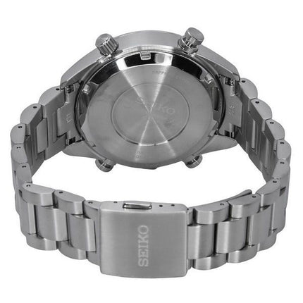 Seiko Prospex Speedtimer Chronograph Rostfritt stål Black Dial Solar SFJ003P1 100M herrklocka