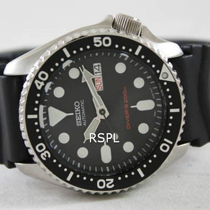 Renoverad Seiko Automatic Diver SKX007 SKX007K1 SKX007K Gummiband Herrklocka