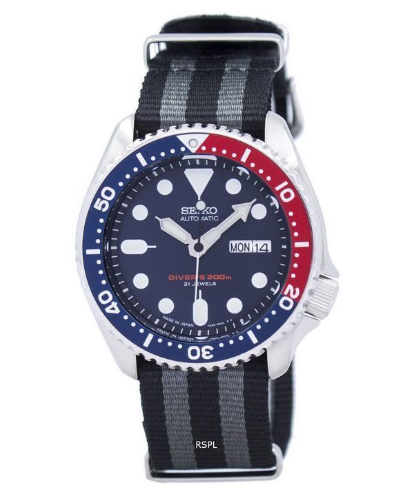 Seiko Automatic Diver's NATO rem 200M SKX009J1-NATO1 mäns klockor
