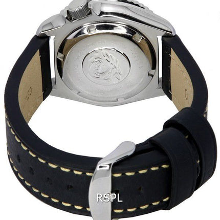 Seiko Automatic Diver's Ratio Black Leather SKX009K1-LS2 200M Herrklocka