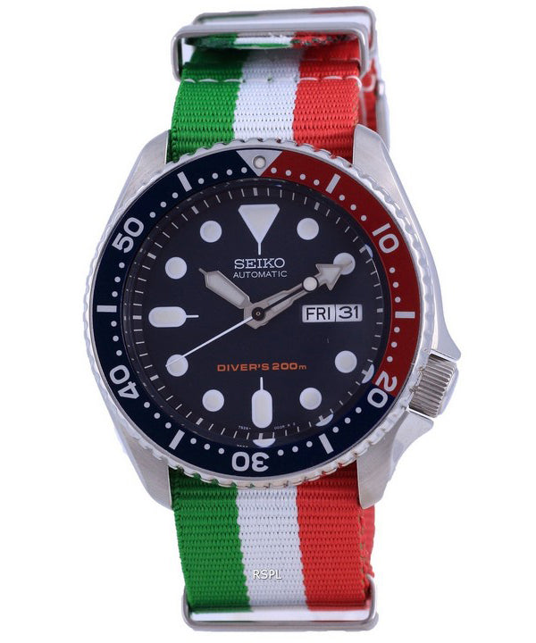 Seiko Automatic Diver&#39,s Polyester SKX009K1-var-NATO23 200M Herrklocka
