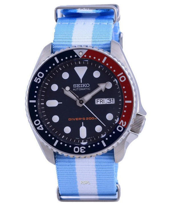 Seiko Automatic Diver&#39,s Polyester SKX009K1-var-NATO24 200M Herrklocka