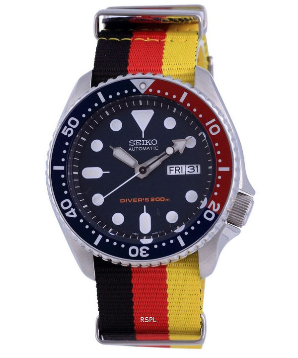 Seiko Automatic Diver&#39,s Polyester SKX009K1-var-NATO26 200M Herrklocka