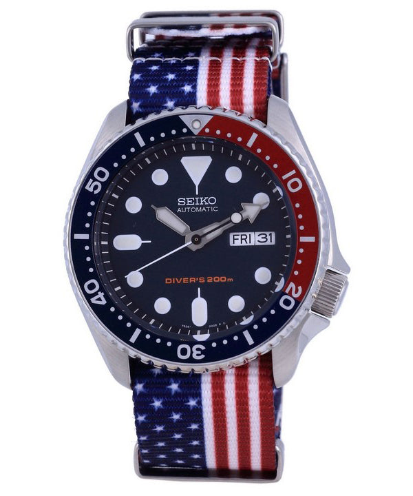 Seiko Automatic Diver&#39,s Polyester SKX009K1-var-NATO27 200M Herrklocka