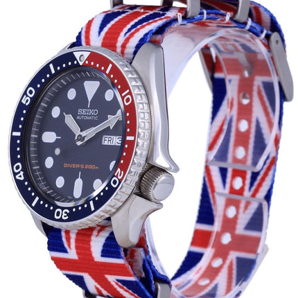 Seiko Automatic Diver&#39,s Polyester SKX009K1-var-NATO28 200M Herrklocka
