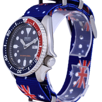 Seiko Automatic Diver&#39,s Polyester SKX009K1-var-NATO30 200M Herrklocka