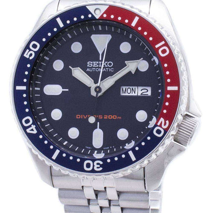 Renoverad Seiko automatisk dykarklocka 200M jubileumsarmband SKX009K2 herrklocka