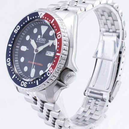 Renoverad Seiko automatisk dykarklocka 200M jubileumsarmband SKX009K2 herrklocka