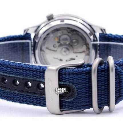 Renoverad Seiko 5 Militär Automatisk Nylonrem SNK807K2 Herrklocka