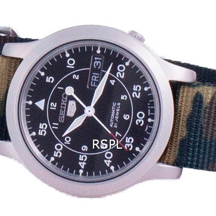 Seiko 5 Military SNK809K2-var-NATOS18 Herrenuhr mit automatischem Nylonarmband