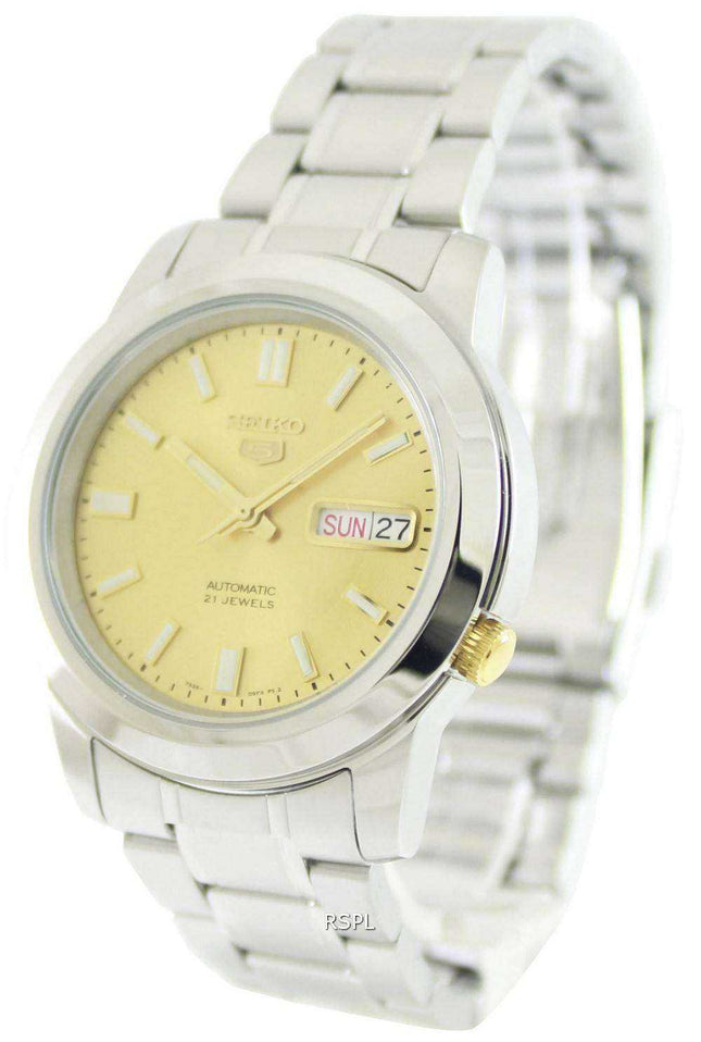 Renoverad Seiko 5 Automatic 21 Juveler SNKK13 SNKK13K1 SNKK13K Herrklocka