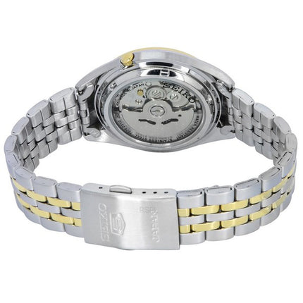 Seiko 5 Two Tone Rostfritt Stål Silver Urtavla 21 Jewels Automatisk SNKL36J1 Herrklocka