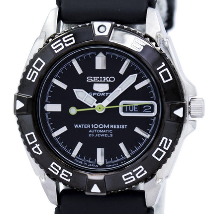 Renoverad Seiko 5 Sports automatisk Japantillverkad 23 juveler SNZB23J2 herrklocka